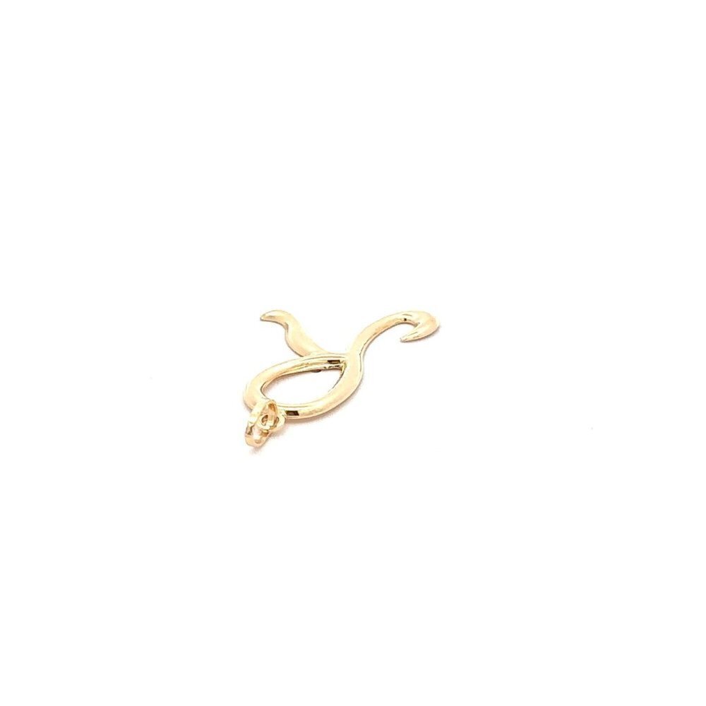 18K Gold Pendant Letter Initial R - Picture 5 of 9